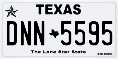 TX license plate DNN5595