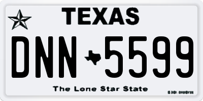 TX license plate DNN5599