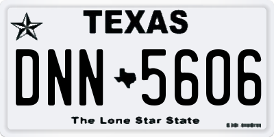 TX license plate DNN5606