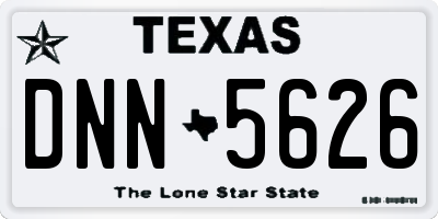 TX license plate DNN5626