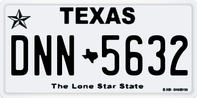 TX license plate DNN5632