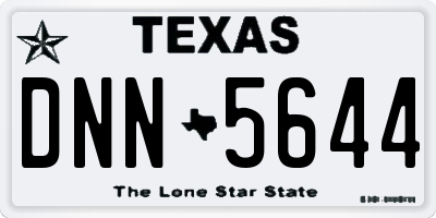 TX license plate DNN5644
