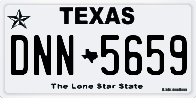TX license plate DNN5659