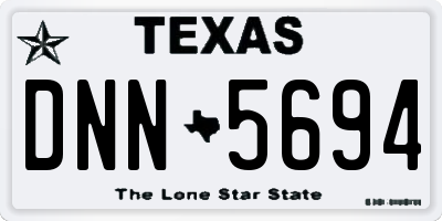 TX license plate DNN5694