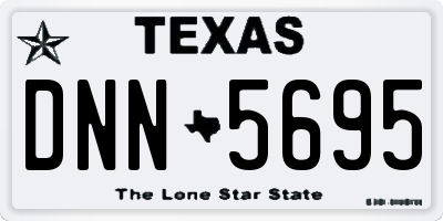 TX license plate DNN5695