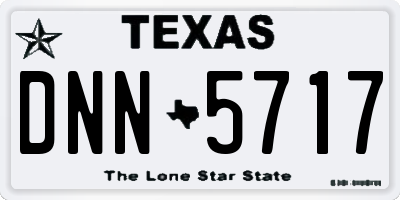 TX license plate DNN5717