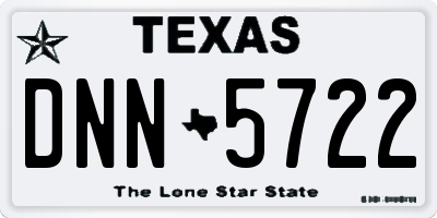 TX license plate DNN5722