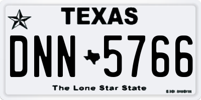 TX license plate DNN5766