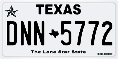 TX license plate DNN5772
