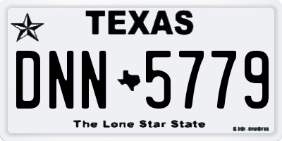 TX license plate DNN5779