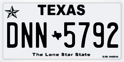 TX license plate DNN5792