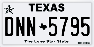 TX license plate DNN5795