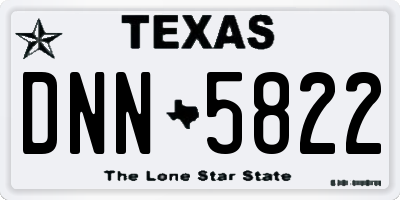 TX license plate DNN5822