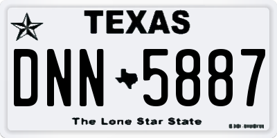 TX license plate DNN5887