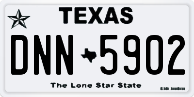 TX license plate DNN5902