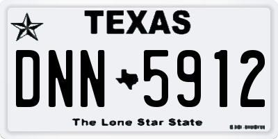 TX license plate DNN5912