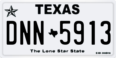TX license plate DNN5913