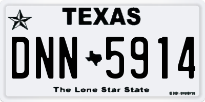 TX license plate DNN5914
