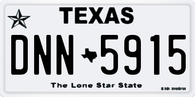 TX license plate DNN5915