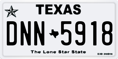 TX license plate DNN5918