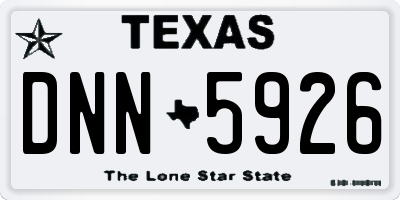 TX license plate DNN5926