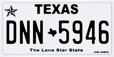 TX license plate DNN5946