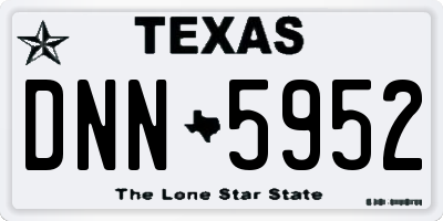 TX license plate DNN5952