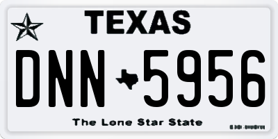 TX license plate DNN5956