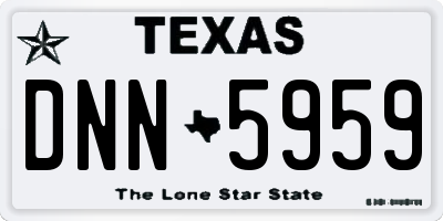 TX license plate DNN5959