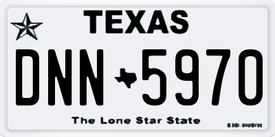 TX license plate DNN5970