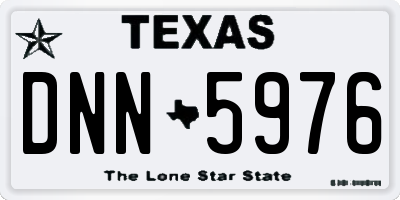 TX license plate DNN5976