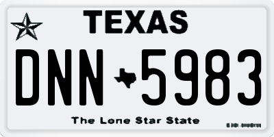 TX license plate DNN5983