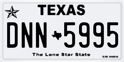 TX license plate DNN5995