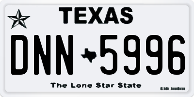 TX license plate DNN5996