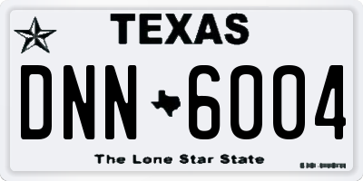 TX license plate DNN6004