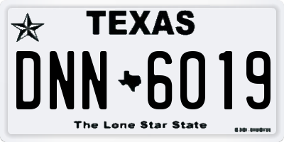TX license plate DNN6019