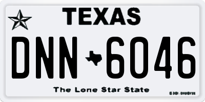 TX license plate DNN6046