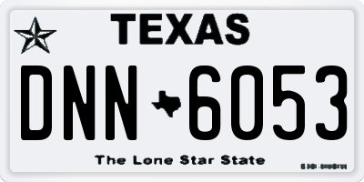 TX license plate DNN6053
