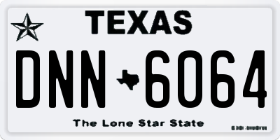 TX license plate DNN6064