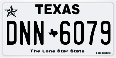 TX license plate DNN6079