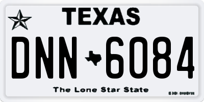 TX license plate DNN6084
