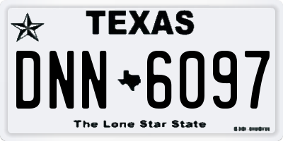 TX license plate DNN6097