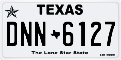 TX license plate DNN6127