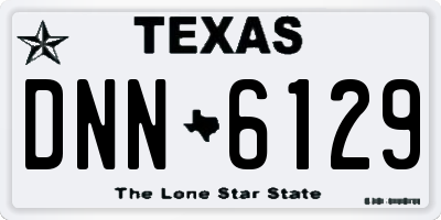 TX license plate DNN6129