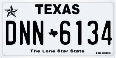 TX license plate DNN6134