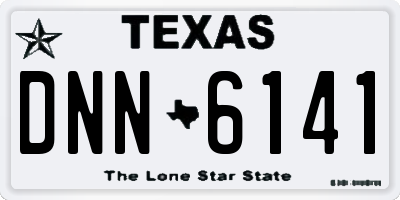 TX license plate DNN6141