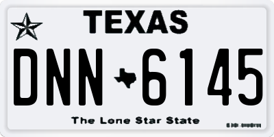 TX license plate DNN6145