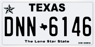 TX license plate DNN6146
