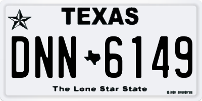 TX license plate DNN6149