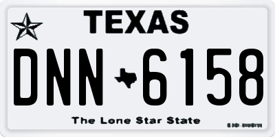 TX license plate DNN6158